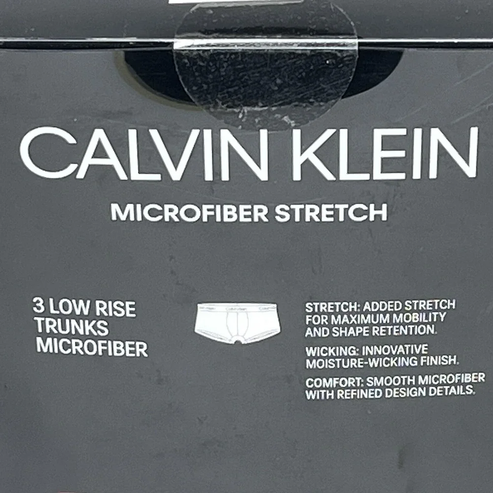 Calvin Klein Men's Trunks Underwear Size XL‎ Multicolor 3-Pack Wicking Moisture